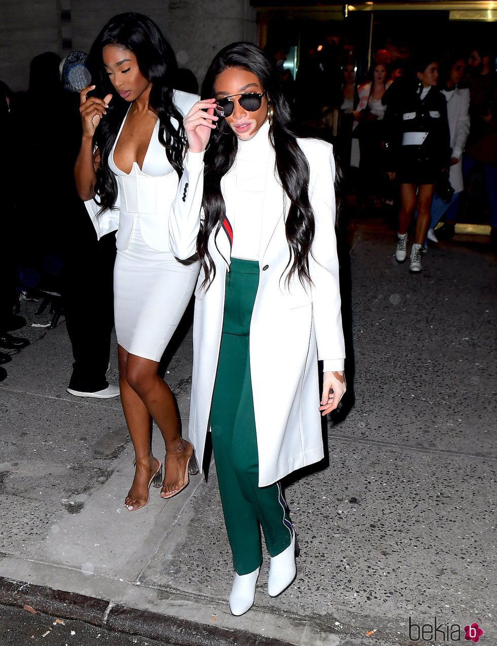 La modelo Winnie Harlow en el desfile de Calvin Klein en New York 2018