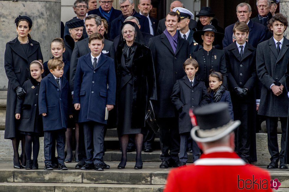 Nicolás de Dinamarca en el funeral de su abuelo Enrique de Dinamarca 2018