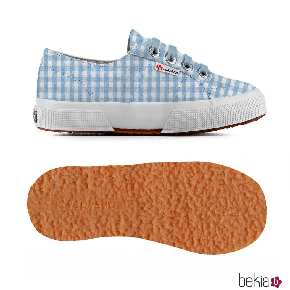 Zapatillas con cuadros vichy de Superga Kids para la temporada primavera/verano 2018