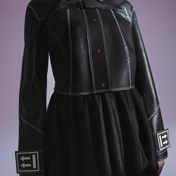 Chaqueta de cuero en color negro de la nueva colección de Virgil Abloh, Nike con Serena Williams 2018