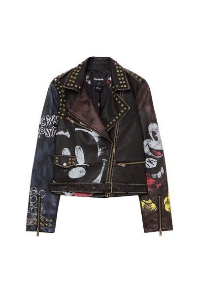 Cazadora de cuero de Mickey Mouse de la colección otoño/invierno 2018/2019 de Desigual