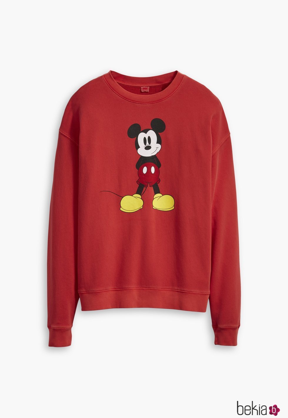 Sudadera roja de la nueva colección Levi's x Mickey Mouse