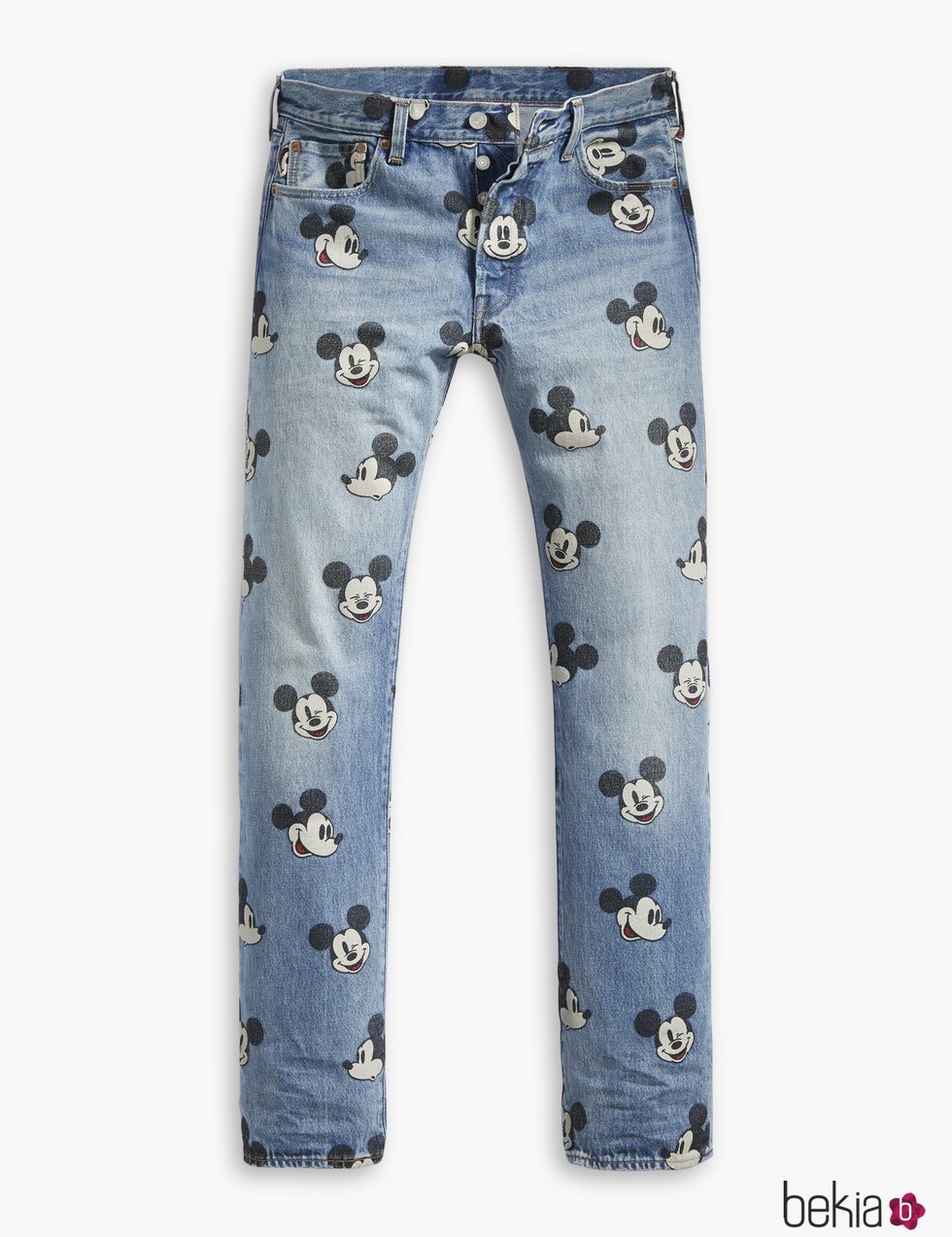 Vaqueros Mickey print de la nueva colección de Levi's x Mickey Mouse