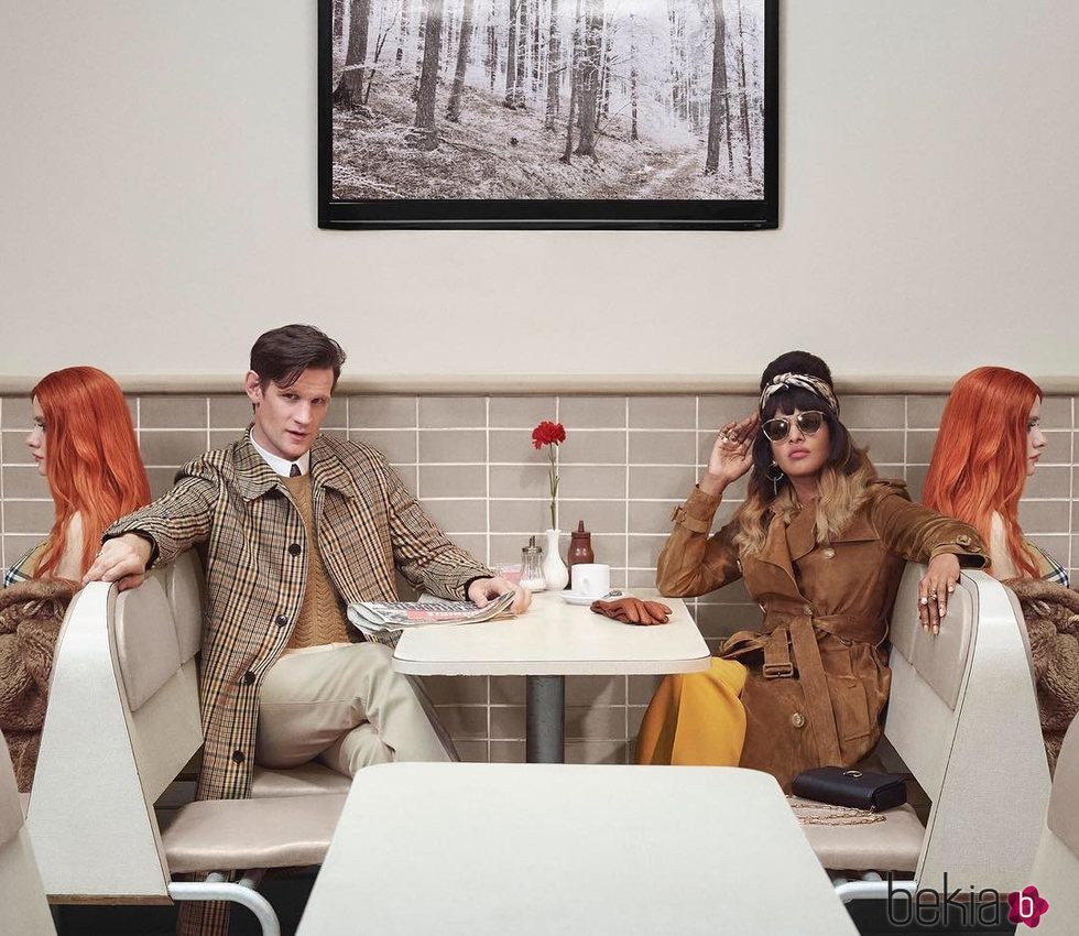 Matt Smith y M.I.A en la campaña de Navidad 2018 de Burberry