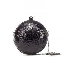 Bolso glitter negro de Zara