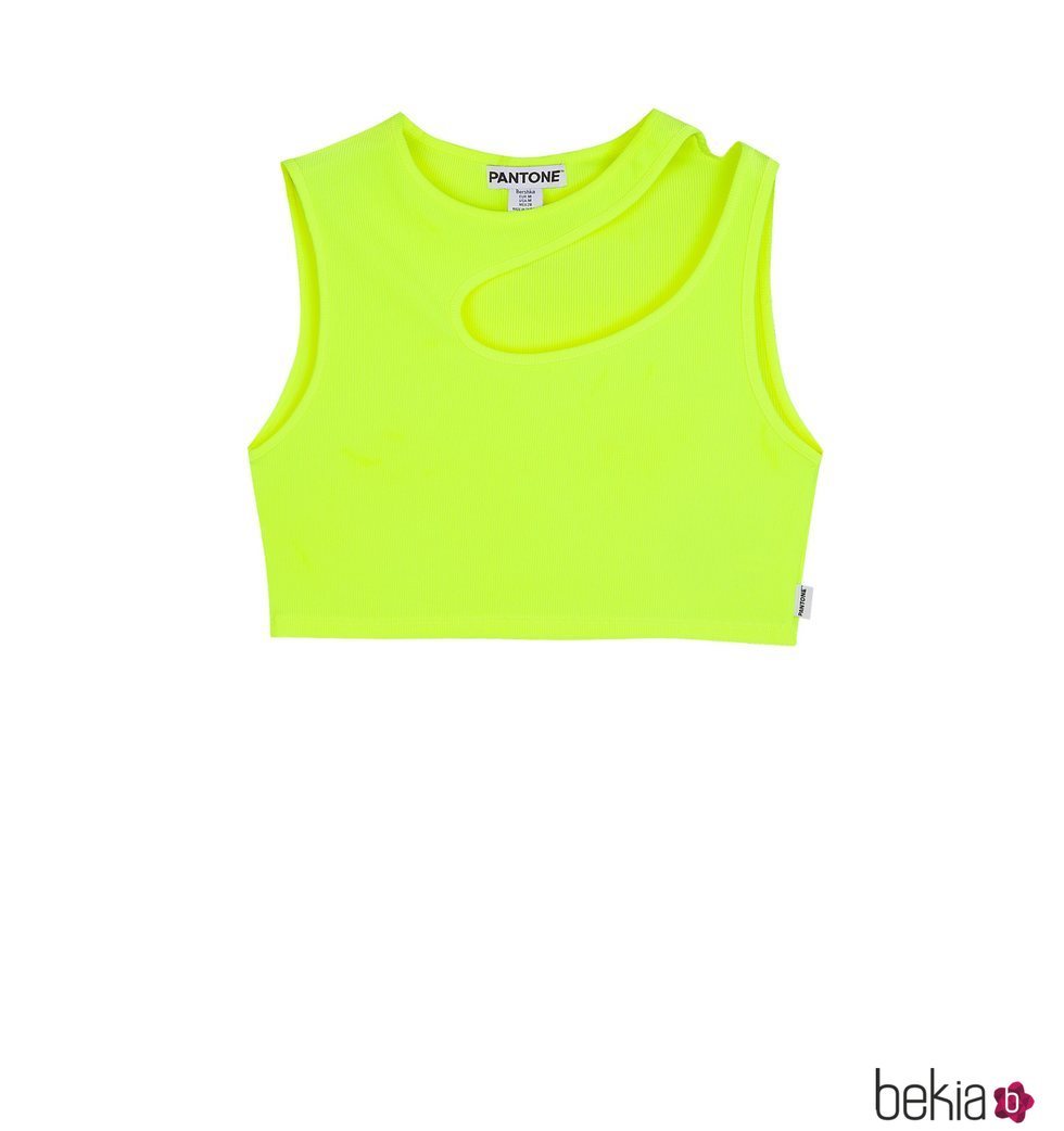 Top amarillo colección Pantone by Bershka