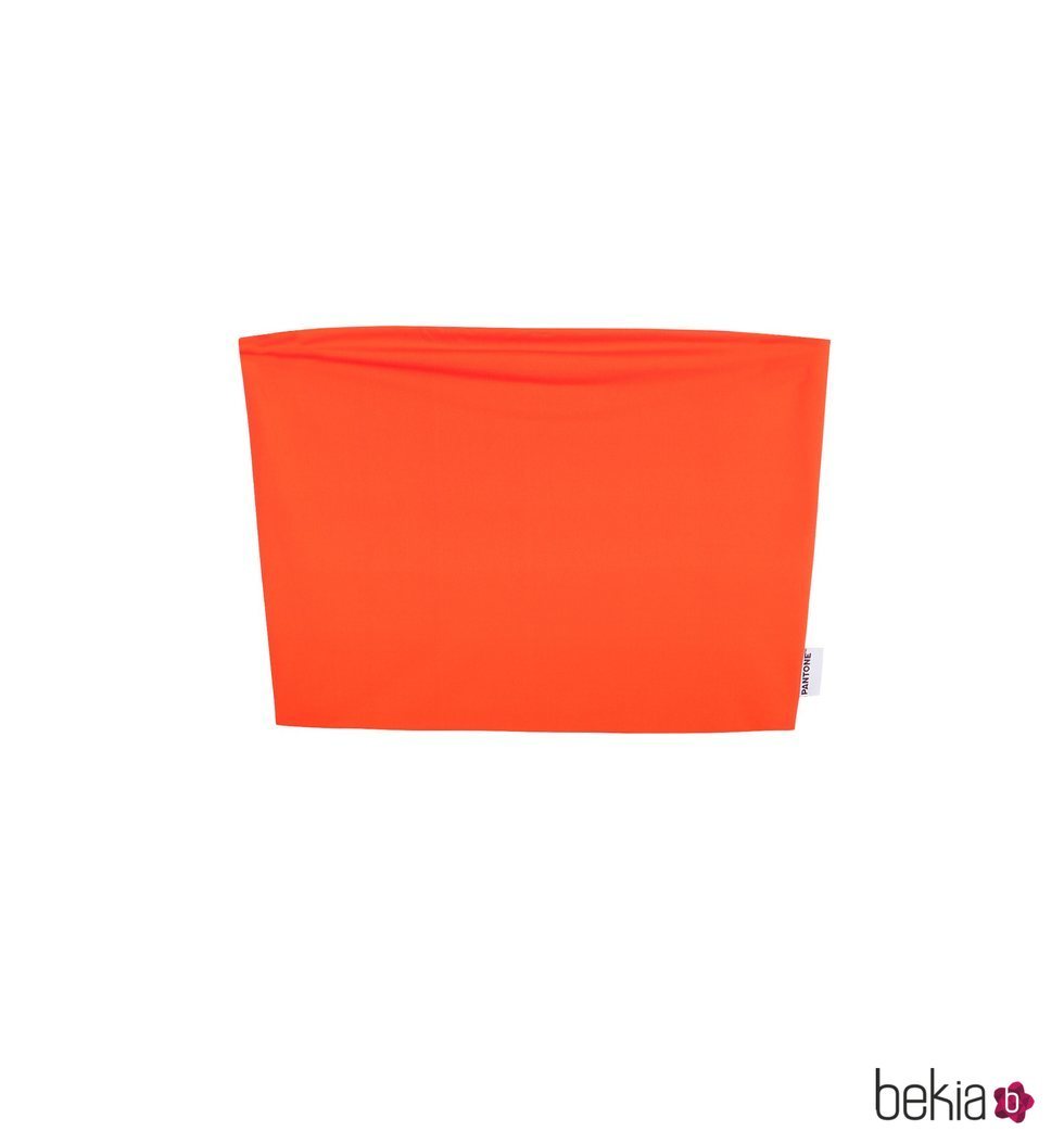 Bandeau naranja liso colección Pantone by Bershka