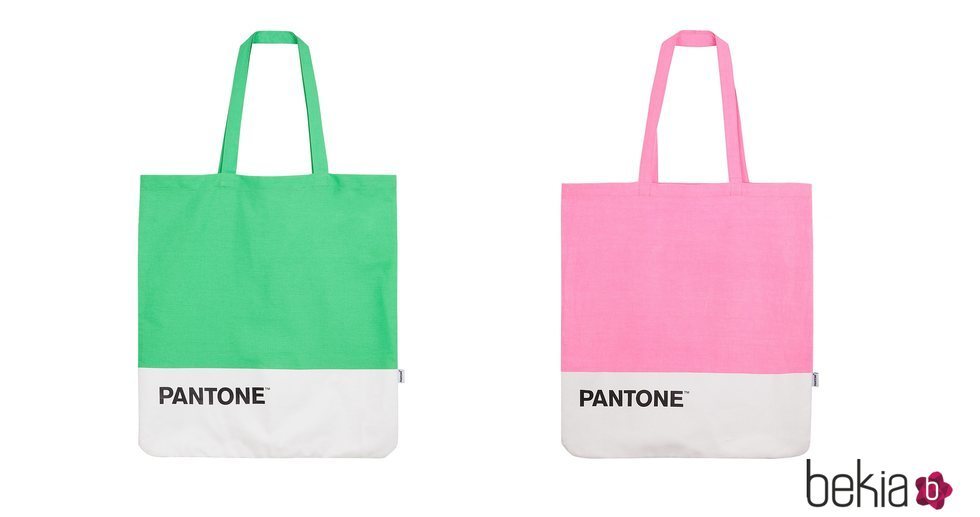 Bolsos tela colección Pantone by Bershka