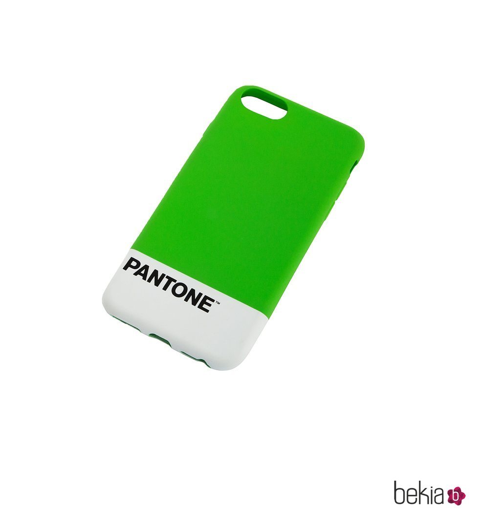 Funda móvil verde chico colección Pantone by Bershka