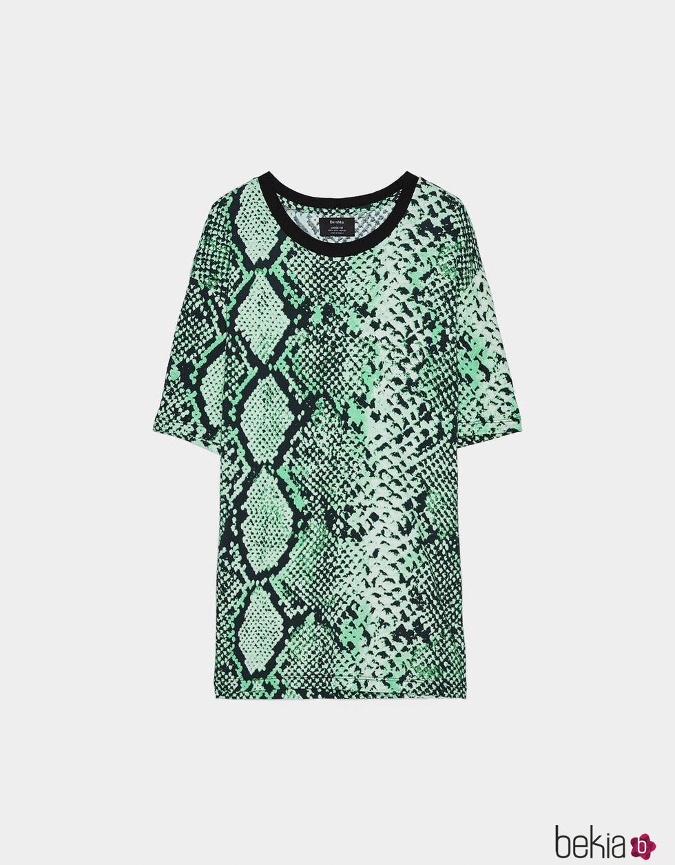 Camiseta estampado animal serpiente Bershka