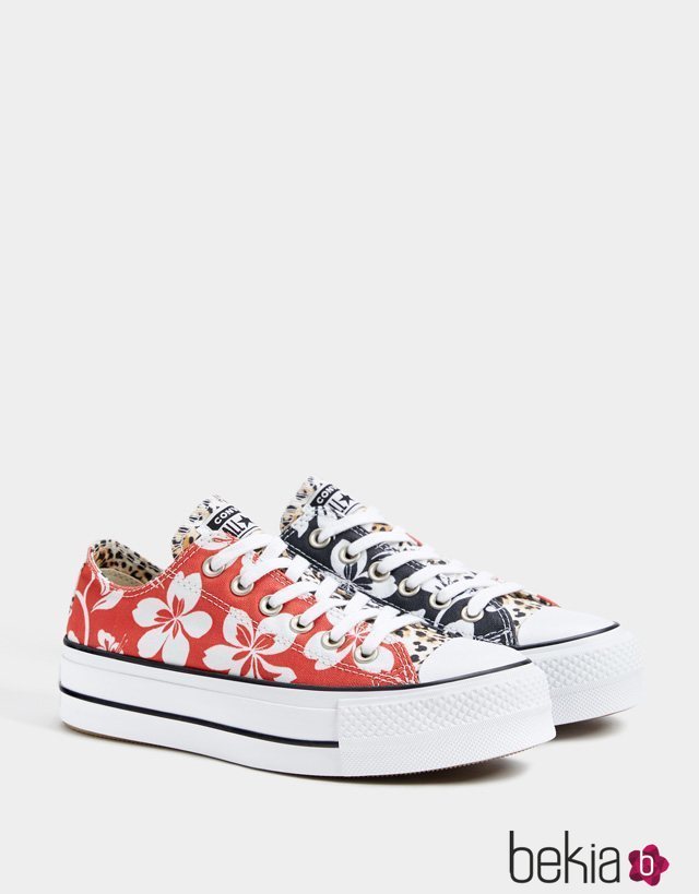 Zapatillas Converse estampado floral hawaiano mix