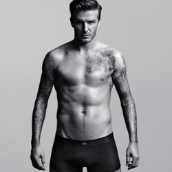 David Beckham con bóxer negros