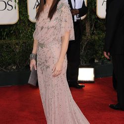 Sandra Bullock con un vestido Jenny Packham en los Globos de Oro 2011