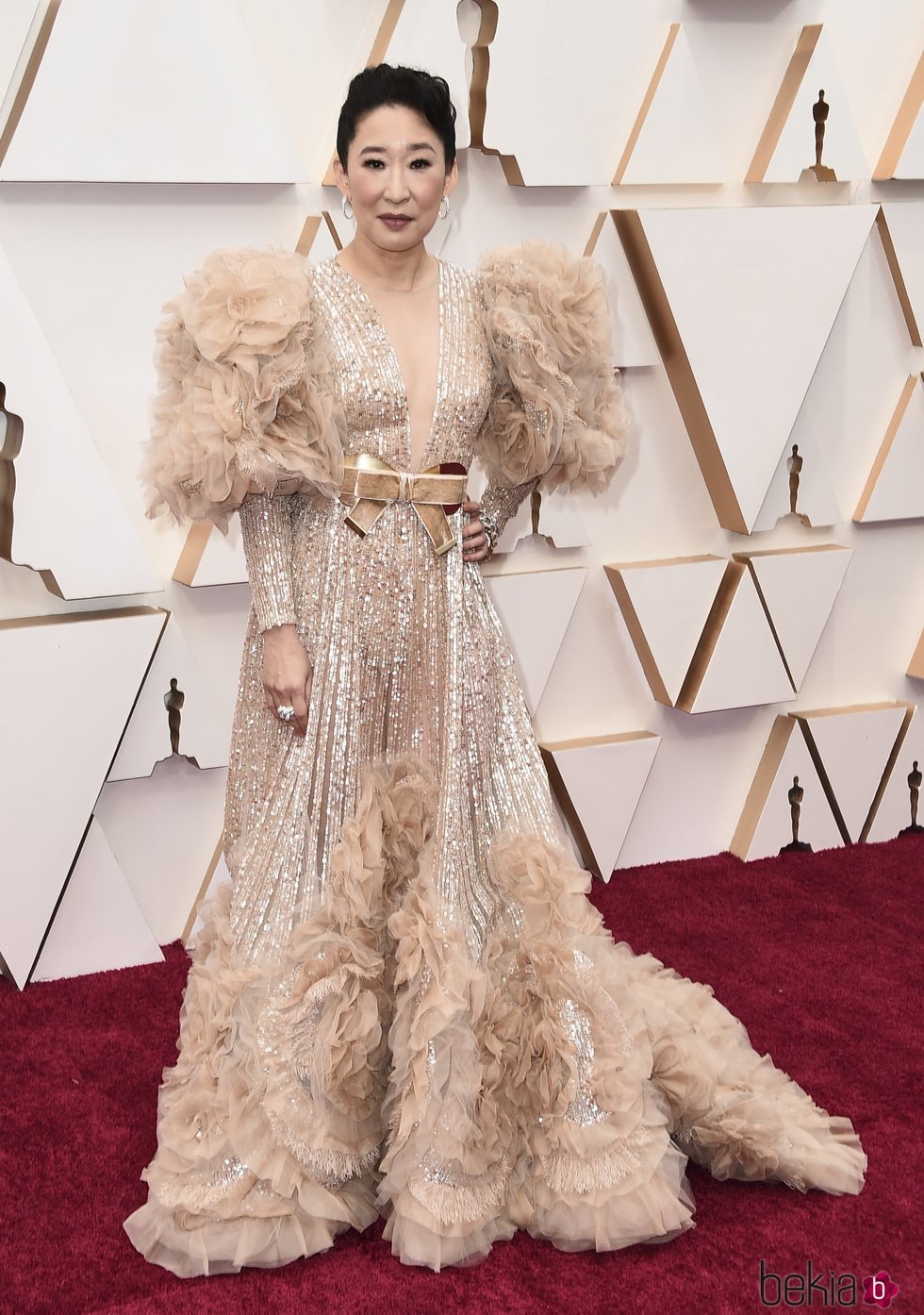 Sandra Oh con un Elie Saab Alta Costura primavera/verano 2020 en los Oscar 2020