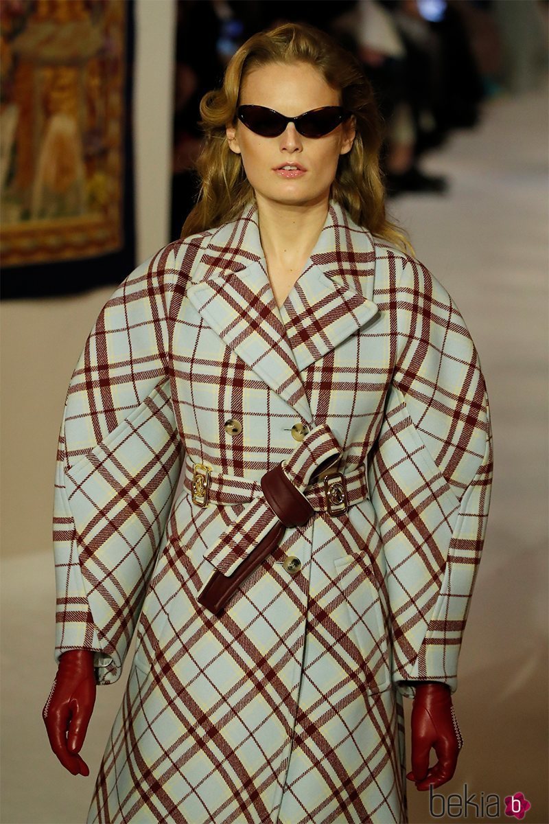 Abrigo de cuadros otoño/ invierno 2020-2021 Lanvin