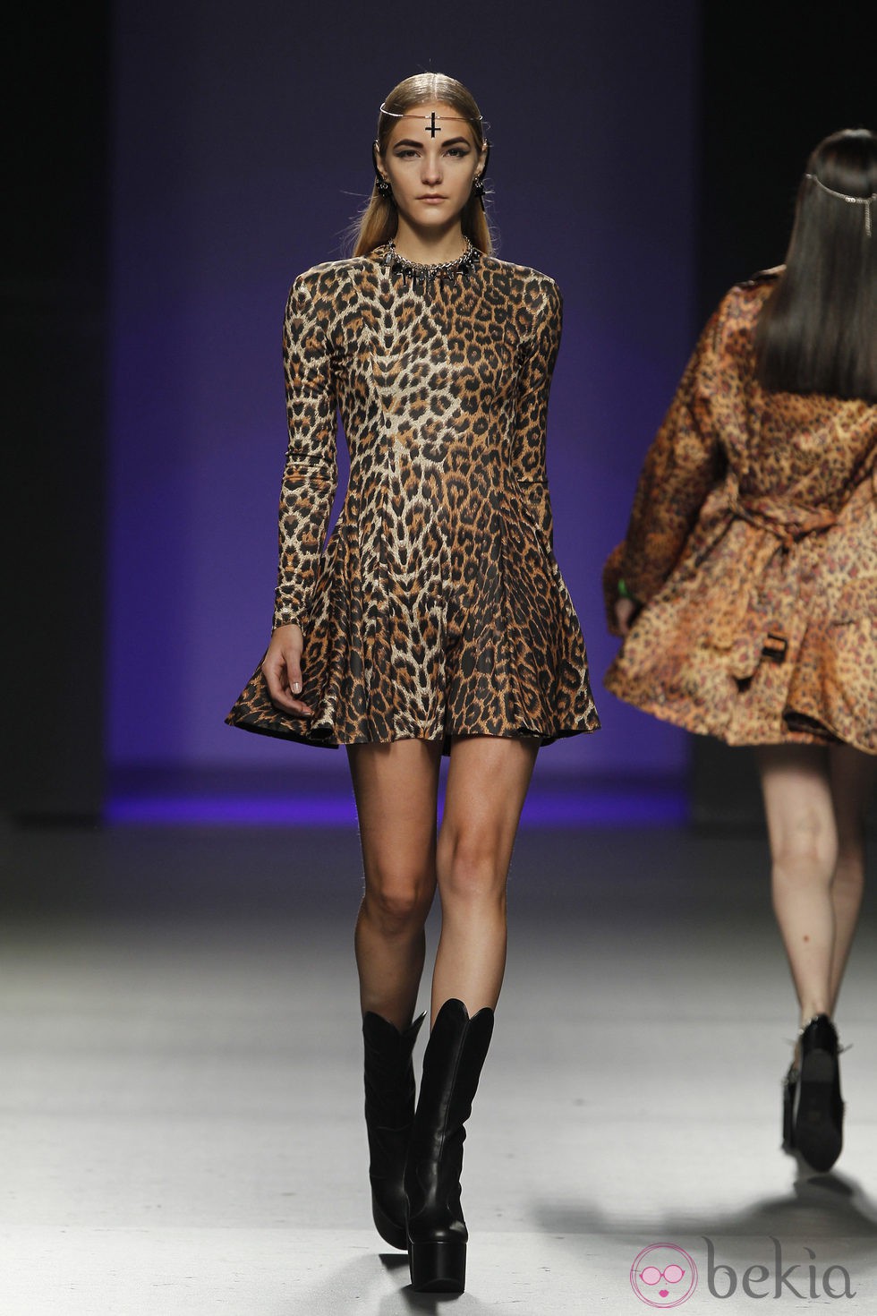 Vestido de leopardo de María Escoté en Madrid Fashion Week