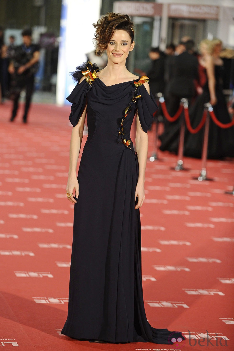 Pilar López de Ayala con vestido de Nina Ricci en los Goya 2012