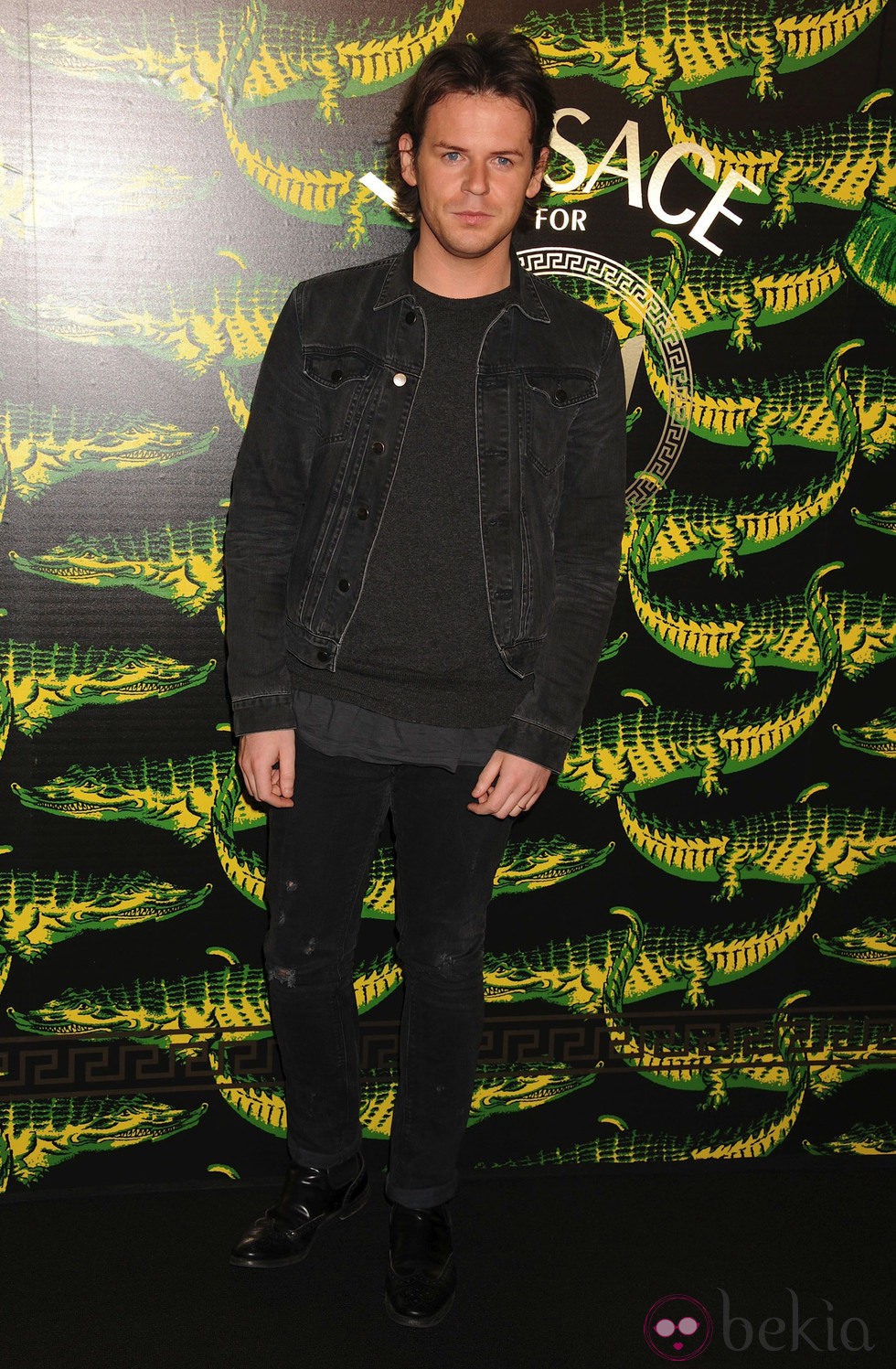 Christopher Kane en la presentación de 'Versace for H&M'