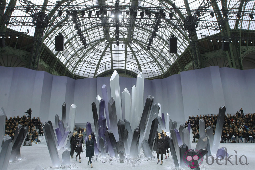 Escenario del Grand Palais para el desfile otoño/invierno 2012/2013 de Chanel