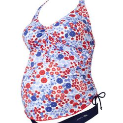 Tankini de estampado floral de la colección Mum 2012 de Dolores Cortés