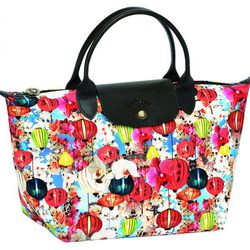 Bolso floreado de la nueva colección de Longchamp para este verano 2012