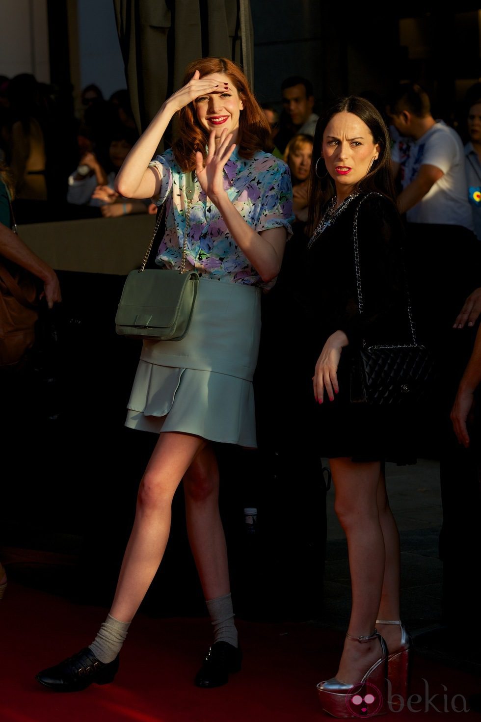 Brianda Fitz-James Stuart y María Escoté en la Vogue Fashion's Night Out 2012 en Madrid