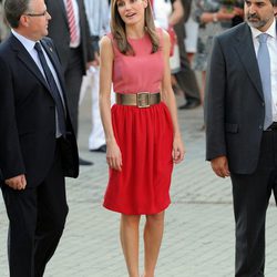 Letizia Ortiz, color block a la española