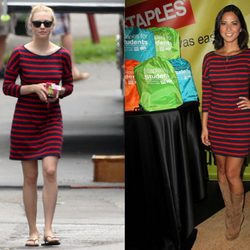 Amanda Seyfried y Olivia Munn con vestido de Express