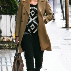 Fearne Cotton con un look muy otoñal en Londres