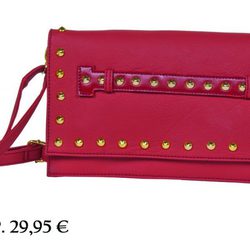 Bolso de mano granate con tachuelas de la colección otoño/invierno 2012/2013 de Tantrend