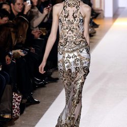 Vestido con transparencias de la colección primavera/verano 2013 de Zuhair Murad en la Semana de la Alta Costura de París