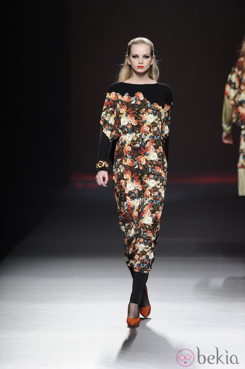 Mono con estampado floral de la colección otoño/invierno 2013/2014 de Ana Locking en Madrid Fashion Week