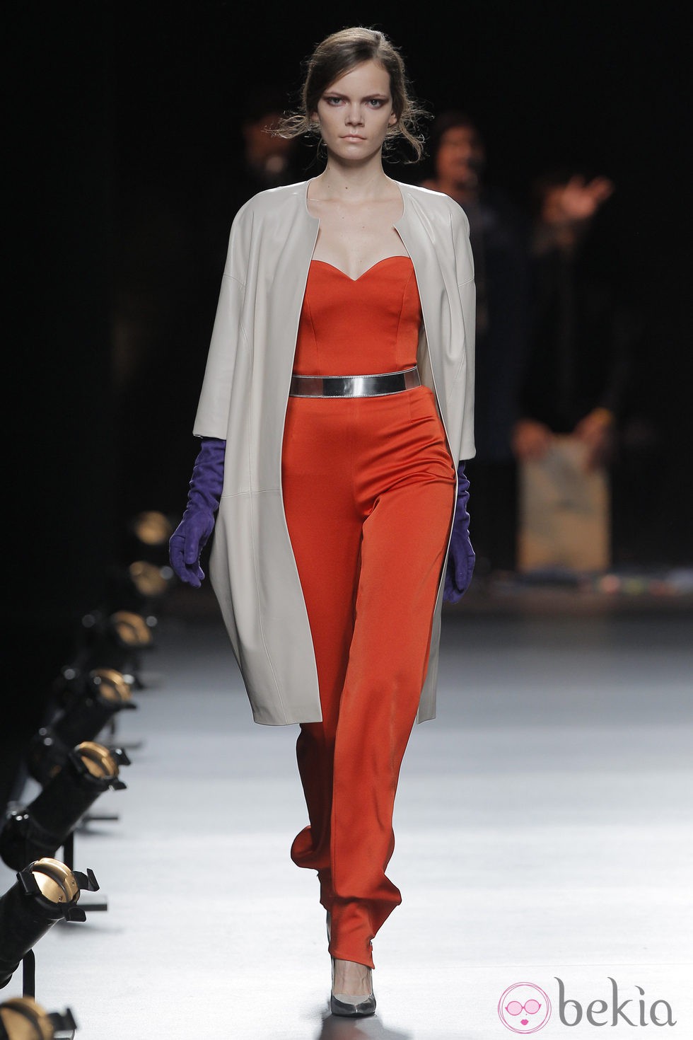 Mono tangerine tango de la colección otoño/invierno 2013/2014 de Duyos en Madrid Fashion Week