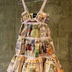 Vestido de papel de Aspesi