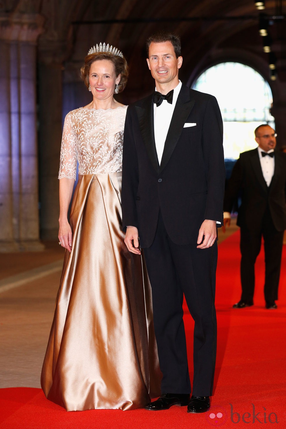 La Princesa Sofía de Liechtenstein con un dos piezas en la cena previa a la abdicación de la Reina Beatriz de Holanda