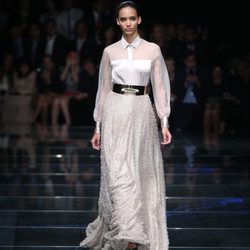 Vestido blanco de la colección otoño/invierno 2013/2014 de Hugo Boss