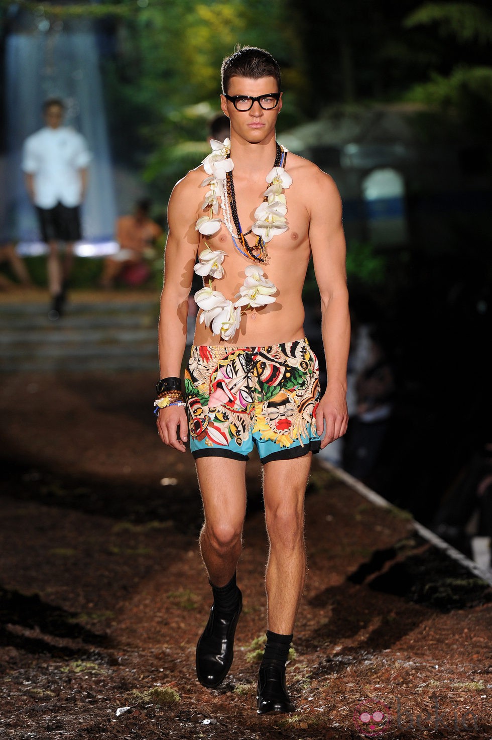 Bañador estampado de la colección primavera/verano 2014 de DSquared2 en la Semana de la Moda de Milán