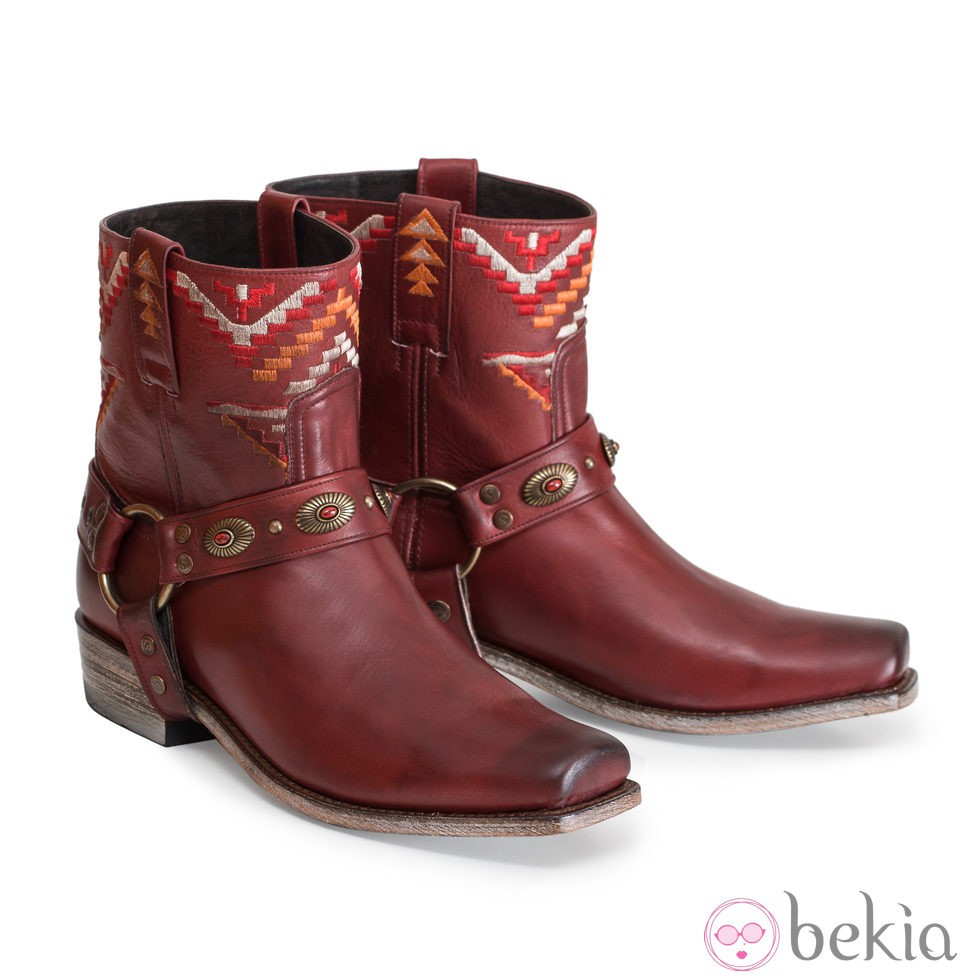 Botines burdeos de la colección otoño/invierno 2013 de Sendra