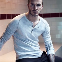 David Beckham con una camiseta de algodón de la colección Bodywear fall 2013 de H&M