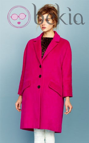 Abrigo fucsia oversized de la colección otoño/invierno 2013 de Asos