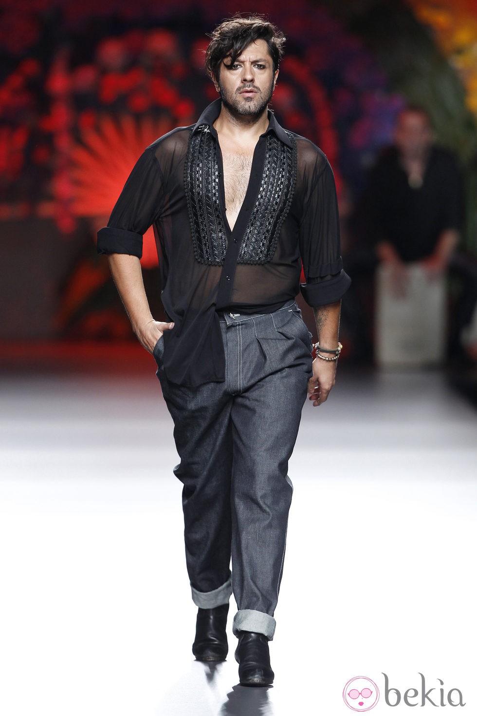 Rafael Amargo en el desfile de la colección primavera/verano 2014 de Francis Montesinos en Madrid Fashion Week