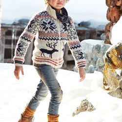 Jersey de renos de la colección otoño/invierno 2013 de Benetton Kids