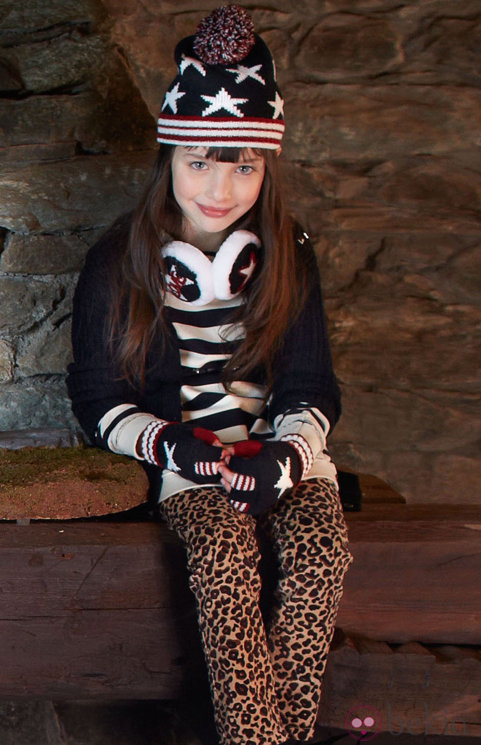 Leggins de leopardo de la colección otoño/invierno 2013 de Benetton Kids