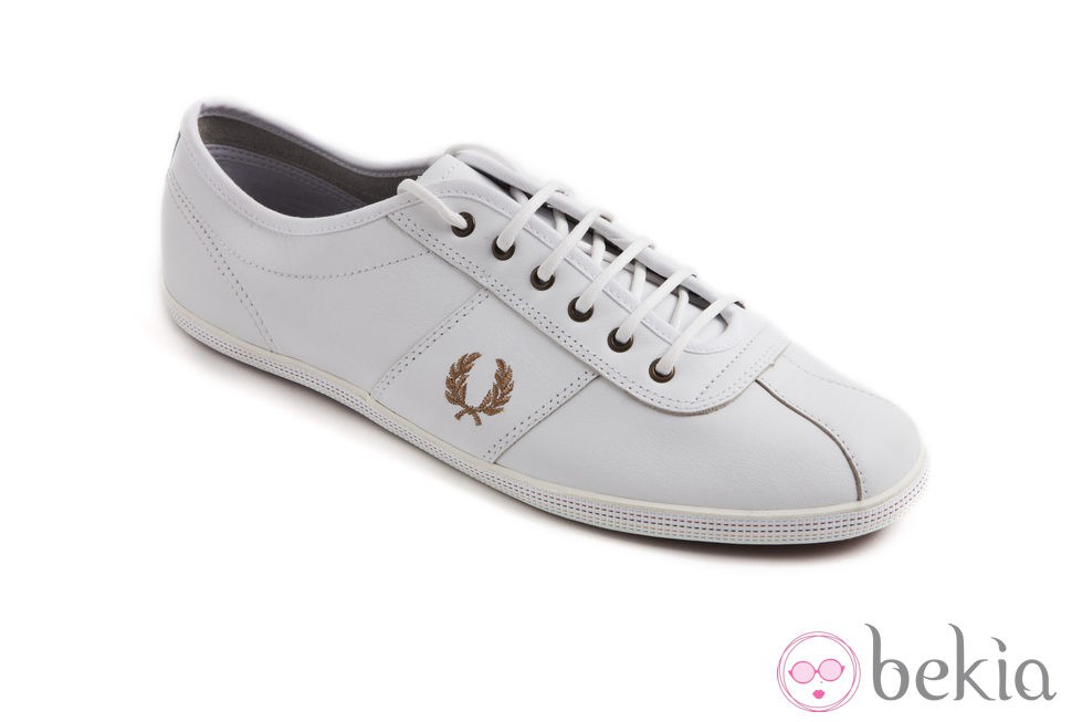 Zapatillas Hayes Unlined Leather en blanco de Fred Perry