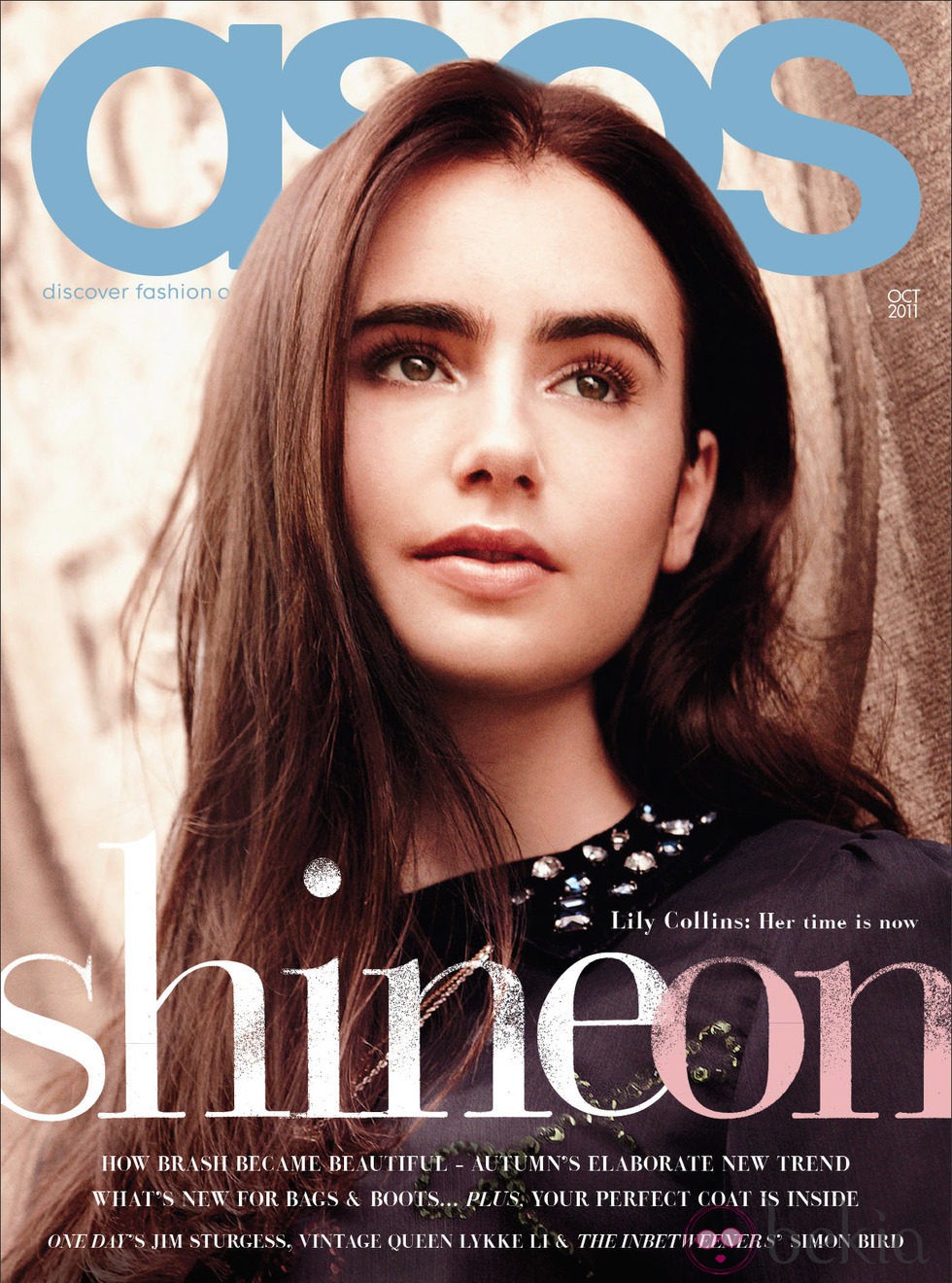 Lily Collins, portada de ASOS en octubre de 2011