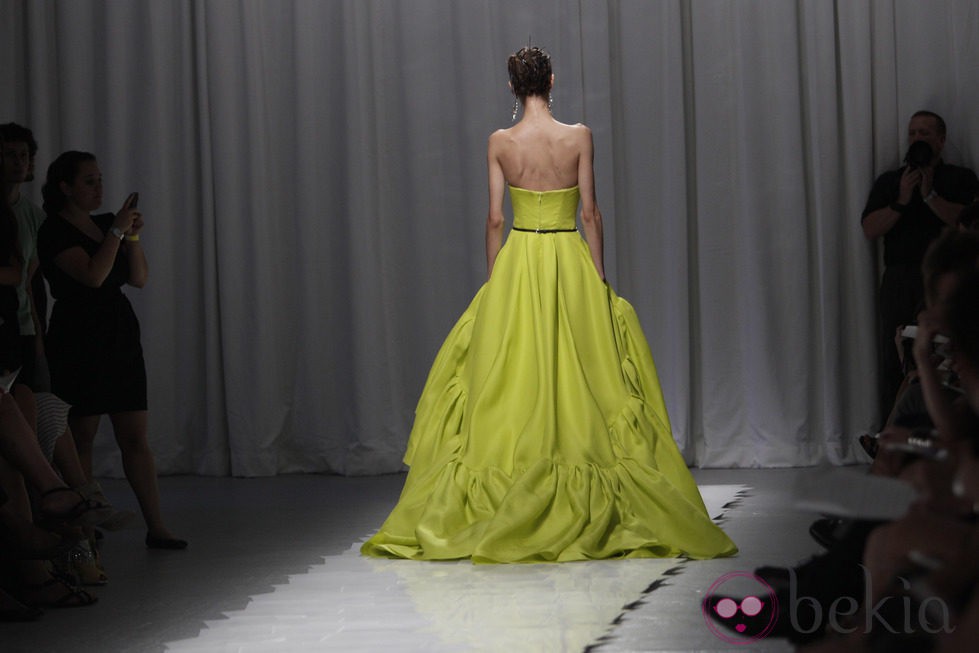 Traje verde pistacho de Jason Wu, colección primavera de 2012