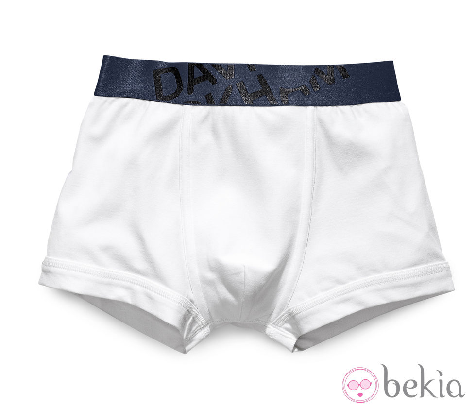 Boxers color blanco de la colección infantil de David Beckham para H&M