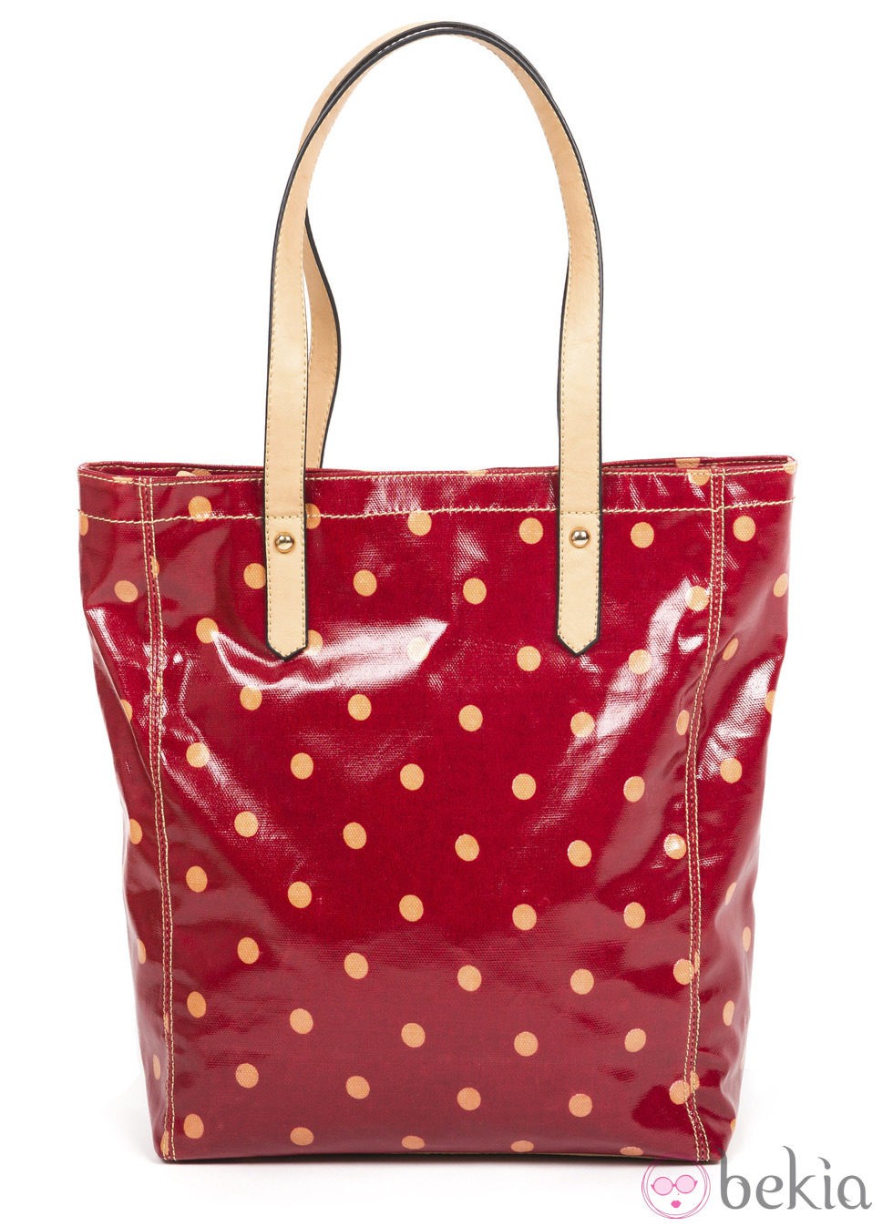 Bolso rojo con lunares de la colección primavera/verano 2014 de Indi&Cold