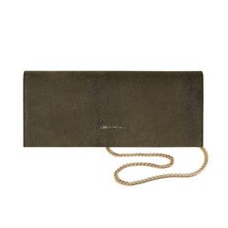 Clutch verde oliva de la colección primavera/verano 2014 de Cruciani C