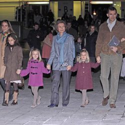 La Infanta Sofía visitando el circo con su familia